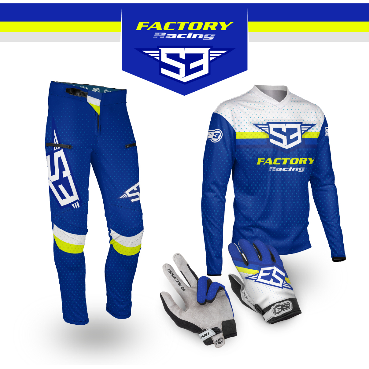 S3 BLUE RACING TRIAL COLLECTION - S3 Parts